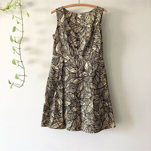 Weston Wear Anthropologie Dress Sheath Sleeveless Pockets Cotton Button Size 8‎